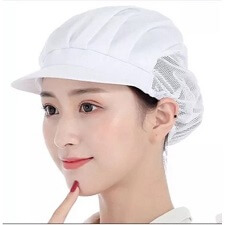 Mũ vải nữ trong ngành thực phẩm