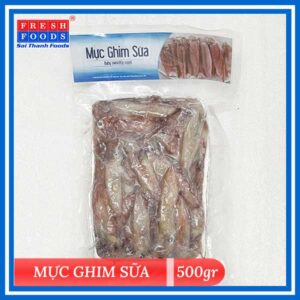 Mực ghim sữa khay 500gr