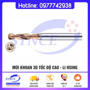 Mũi Khoan 3D High-Performance 2-Flutes High-Speed Li Hsing