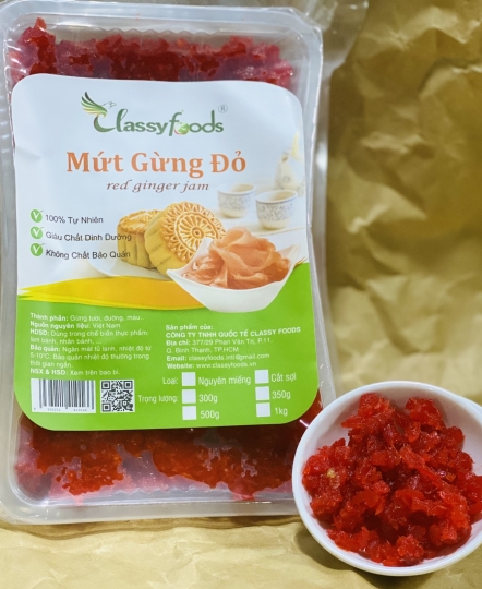 Mứt gừng cắt sợi 500gr