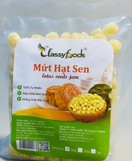 Mứt hạt sen 500gr
