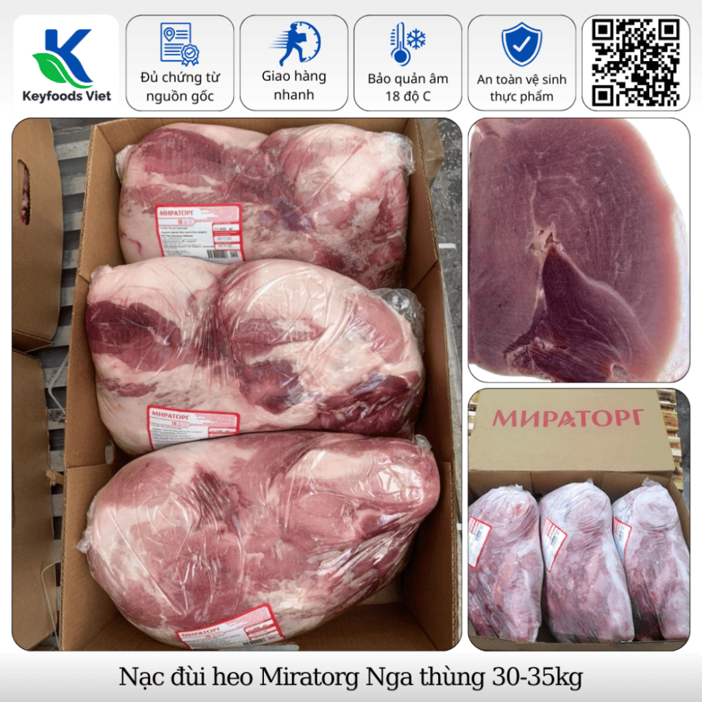 Nạc đùi heo Miratorg