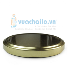 Nắp thiếc lọ thủy tinh màu vàng