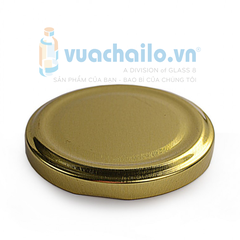 Nắp thiếc lọ thủy tinh màu vàng