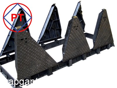 Nắp bể cáp 6 cánh vỉa hè 12 tấn