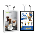 Hộp đèn nắp hít 2 mặt