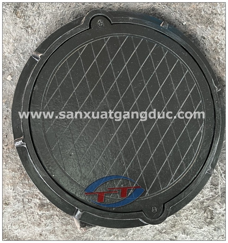 Nắp hố ga Composite khung tròn nắp tròn