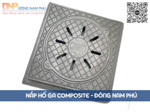 Nắp hố ga có lỗ thu nước bằng Composite