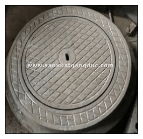 Nắp hố ga gang khung tròn nắp tròn D900