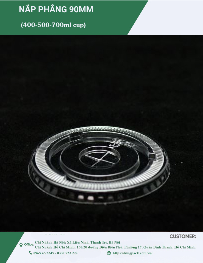 Nắp phẳng 90mm