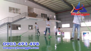 Bọc phủ composite nền nhà xưởng