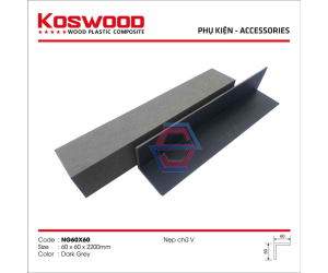 Nẹp góc V - gỗ ngoại thất