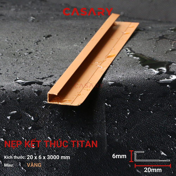 Nẹp kết thúc Titan Casary - Vàng