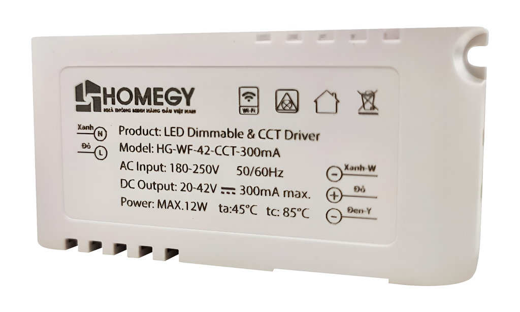 Nguồn đèn DIM BLE 9W Homegy