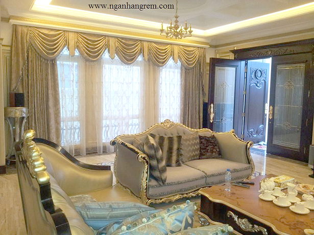 Lắp rèm tại nhà chị Trà Vincom Sài Đồng