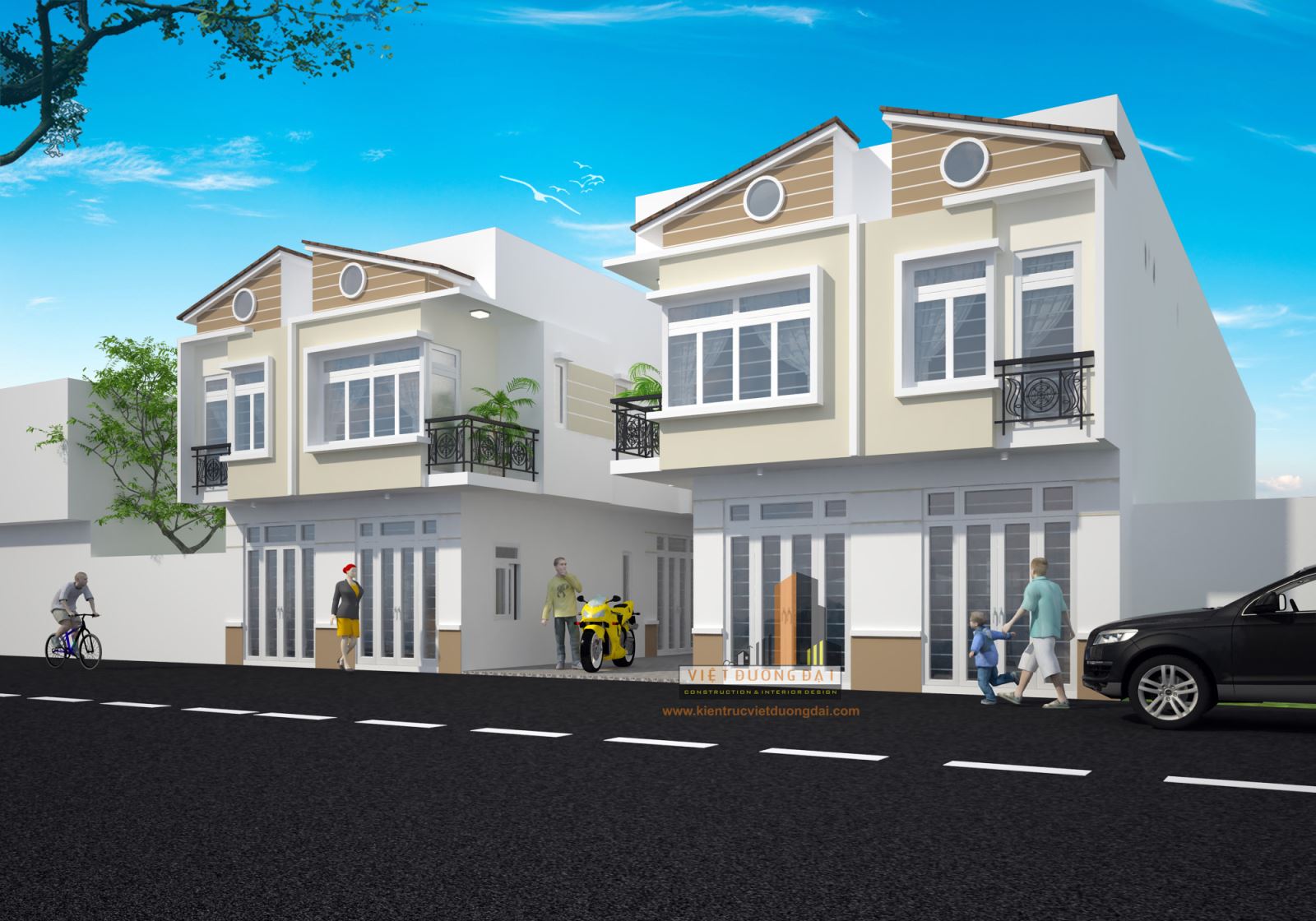Thiết kế, thi công nhà phố