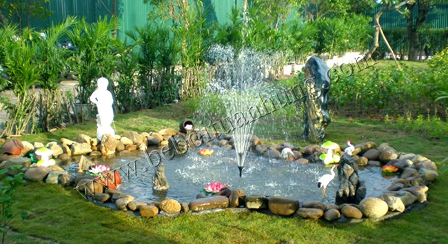 Đài phun tại nhà vườn