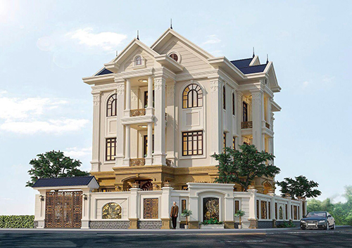 Nhà 3 tầng tân cổ điển của gia đình anh Tiệp