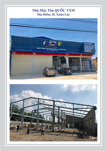Nhà máy tôn Quốc Tâm