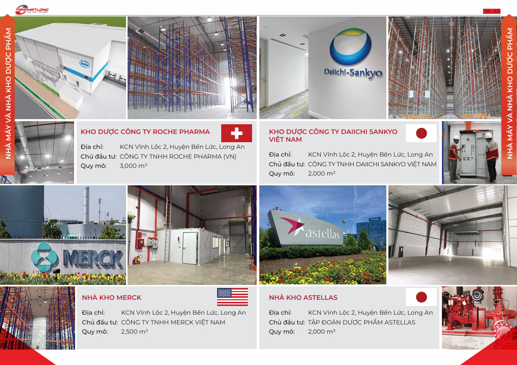 Dự án nhà máy & nhà kho dược phẩm