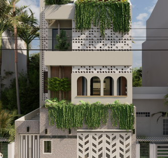 Nhà phố 1 trệt 2 lầu - Hóc Môn