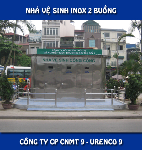 Nhà vệ sinh Inox 2 buồng