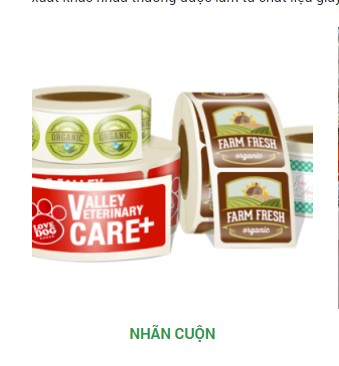 In tem nhãn cuộn