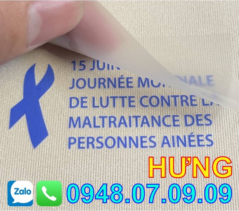 Nhãn ép nhiệt may mặc
