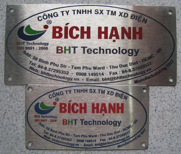 Nhãn mác kim loại
