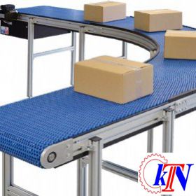 Băng tải xích nhựa khung nhôm