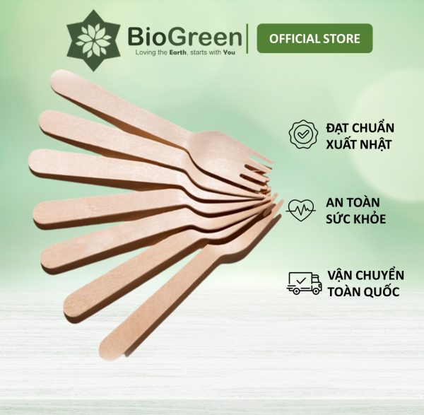 Nĩa gỗ dùng 1 lần 16cm