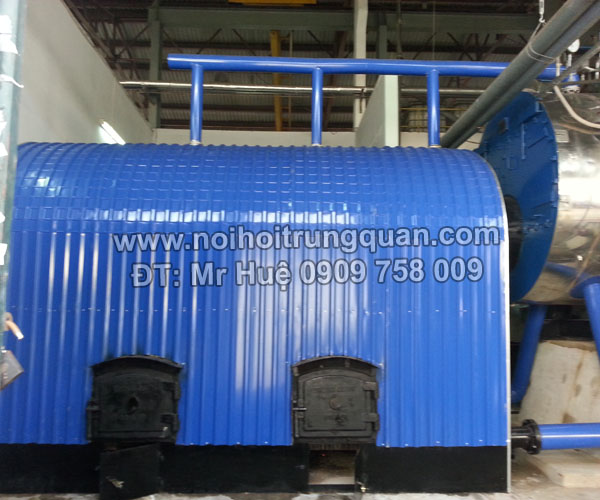 Nồi hơi đốt than củi trấu