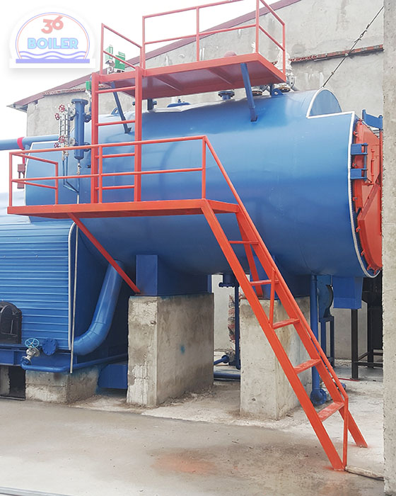 Nồi hơi đốt than, củi công suất 36 tấn hơi/h