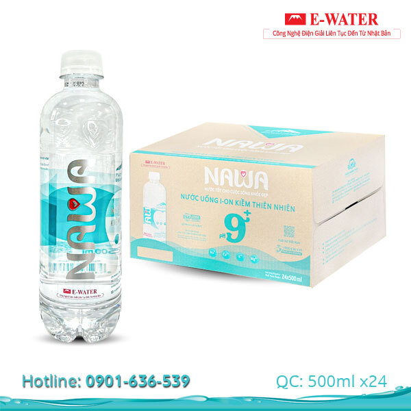 Nước I-ON kiềm thiên nhiên Nawa 500ml