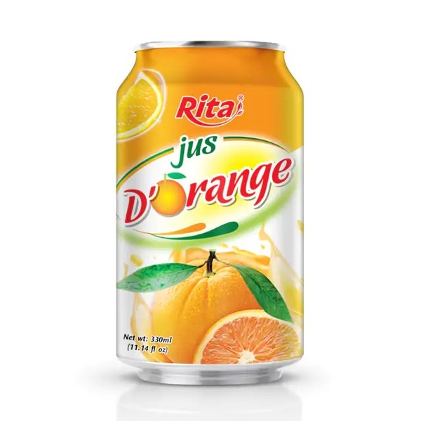 Nước ép cam đóng lon 330ml