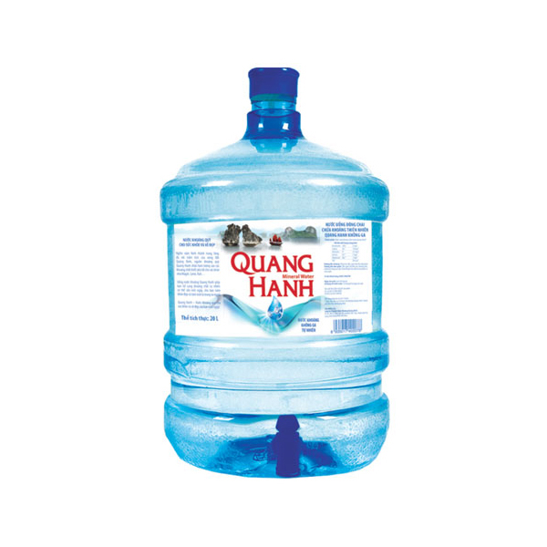 Nước khoáng Quang Hạnh đóng bình