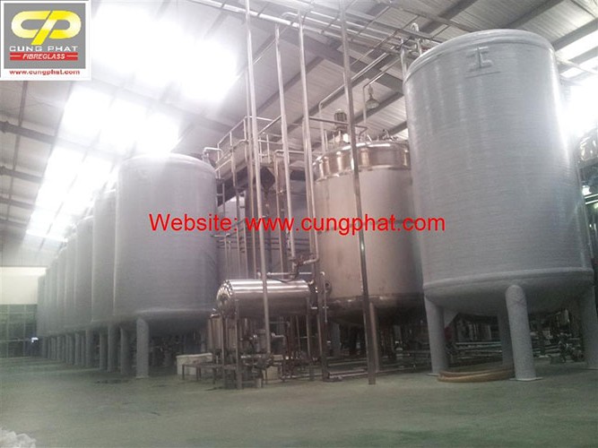 Bồn Composite FRP chứa nước tương