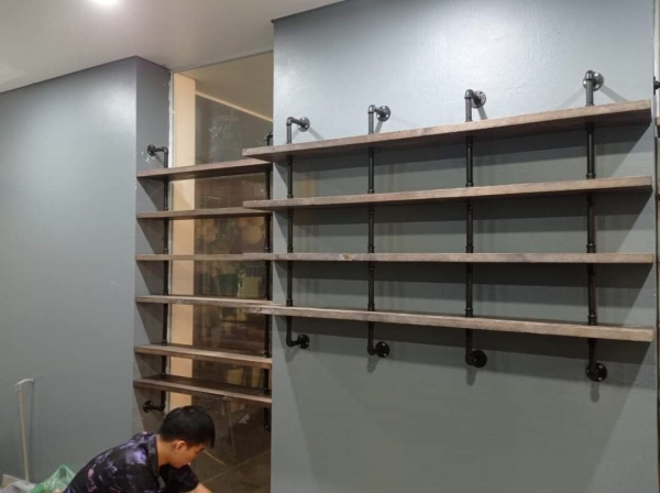 Kệ giá sách ống nước