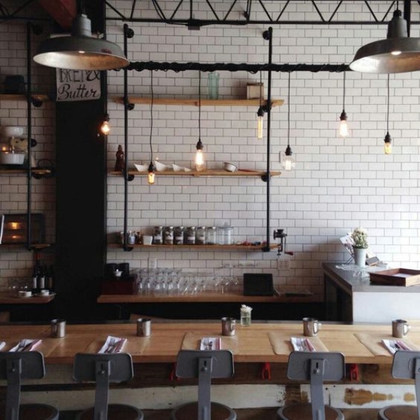 Ống nước trang trí nhà hàng, quán cafe