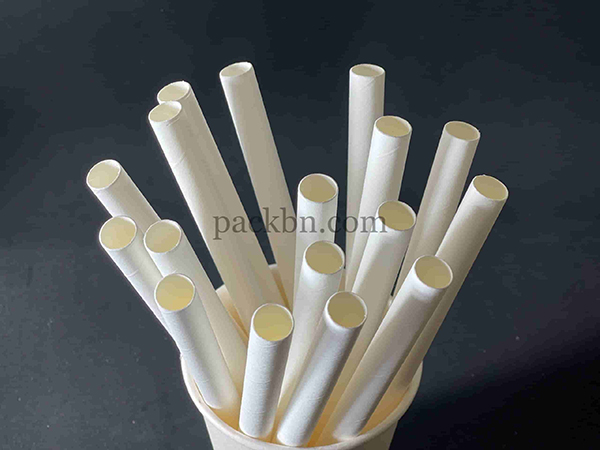 Ống hút giấy phi 12mm trắng