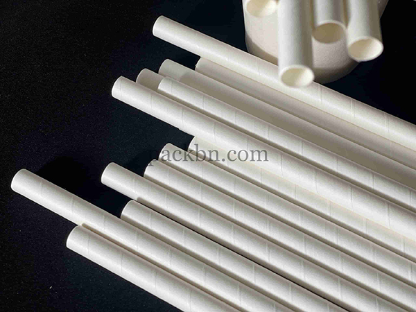 Ống hút giấy phi 6mm trắng