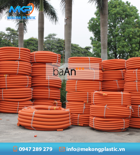 Ống nhựa xoắn HDPE Ba An 130/100
