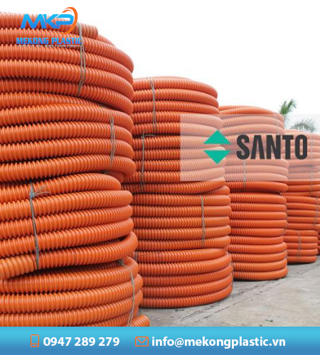 Ống nhựa xoắn HDPE ELP Santo 160
