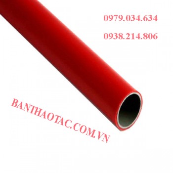 Ống thép bọc nhựa màu đỏ