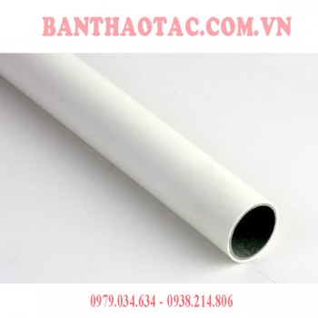 Ống thép bọc nhựa màu trắng