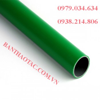 Ống thép bọc nhựa màu xanh lá