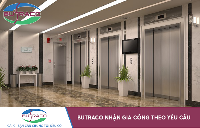 Ốp thang máy inox - cabin