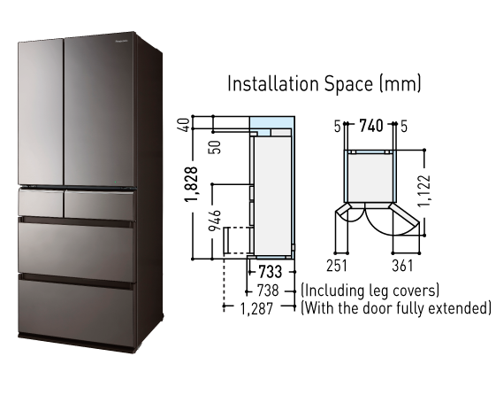Tủ lạnh 6 cửa Panasonic