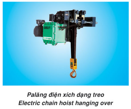 Palang điện xích dạng treo
