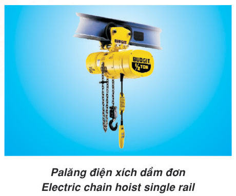 Palang điện xích dầm đơn
